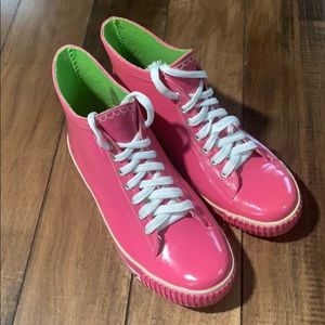 Capelli of New York Pink High-Top Rain Sneakers
